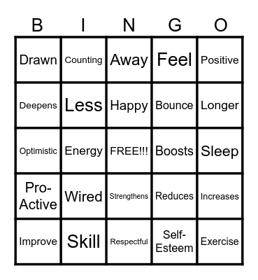 GRATITUDE Bingo Card