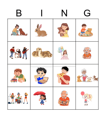 Find me! Bingo Card