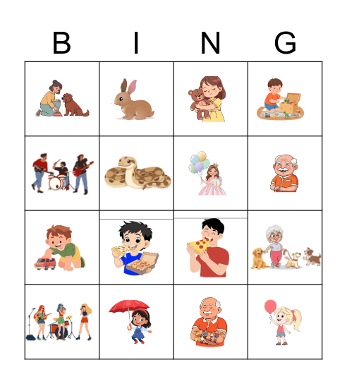 Find me! Bingo Card