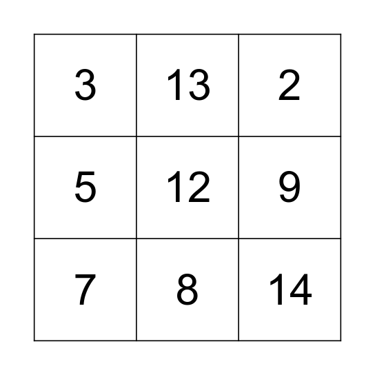 Probando 1 Bingo Card