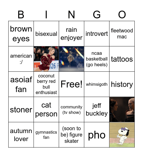malininberry bingo Card