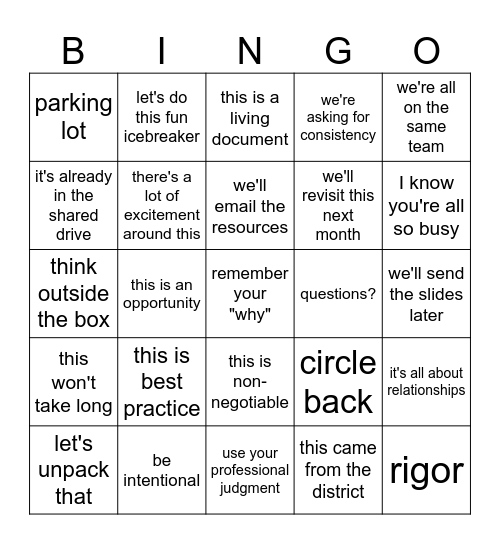 Allegan Elementary Tigers ROAR! Bingo Card