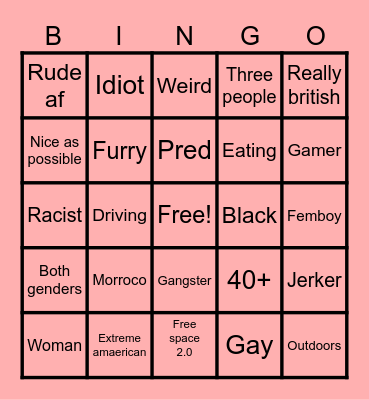 Chitchat bingo Card