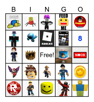 Roblox Bingo Card