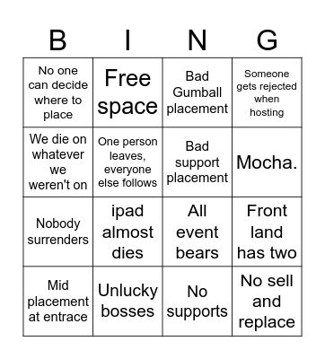 Flavor Frenzy Bingo Card