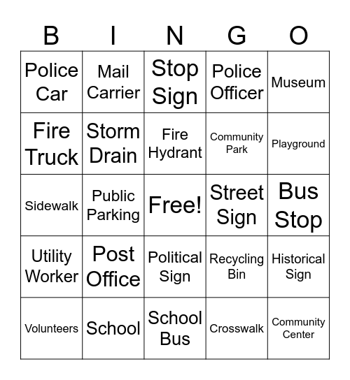 Government in Action Bingo Card
