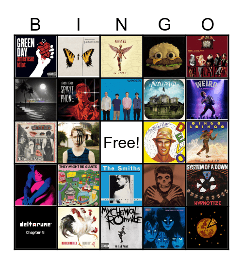 Alt(-ish) bingo Card