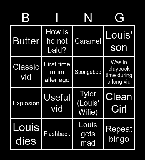 LouisAyy Bingo Card