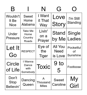 Bradford Beats Bingo Card