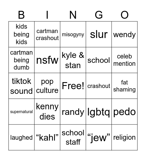 6irlscout Bingo Card