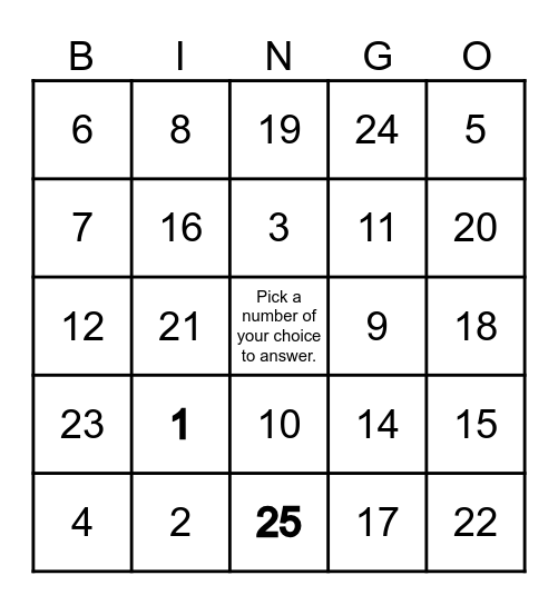 ENGLISH 91st Summative Test Bingo Card