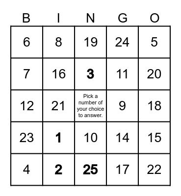 1st Summative Test (ENGLISH 9) Bingo Card
