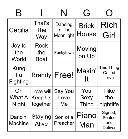 Retro Bingo Card
