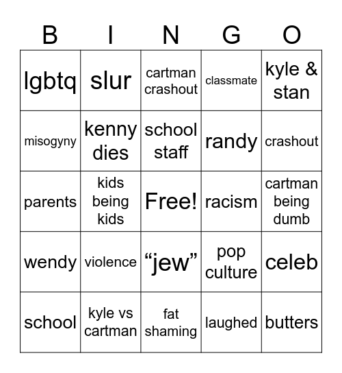 6irlscout Bingo Card