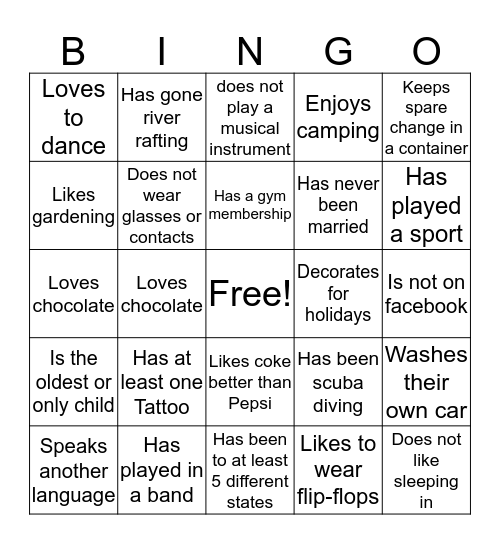 FIT Bingo- 2 Bingo Card