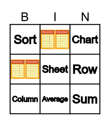Spreadsheet Bingo Card