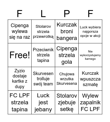 FC LPF Bingo Card