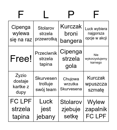 FC LPF Bingo Card