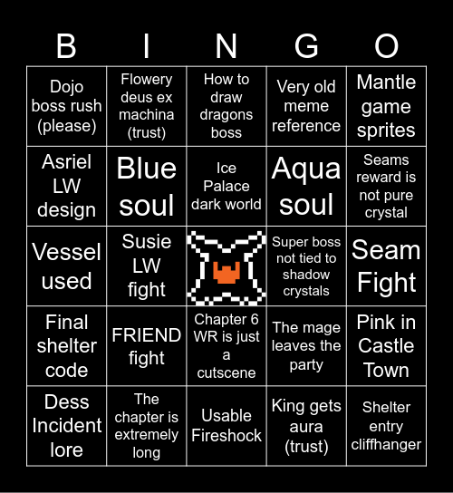 Le epic chapter 6 bingo Card