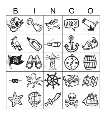 Kalóz Bingo Card