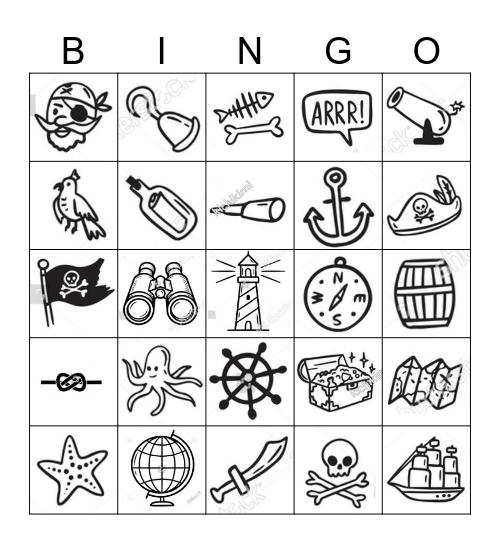 Kalóz Bingo Card