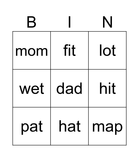 Bingo Card