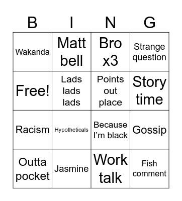 Choto bingo Card