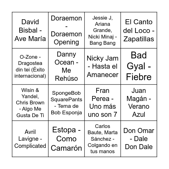 Bingo Helen 30 Bingo Card
