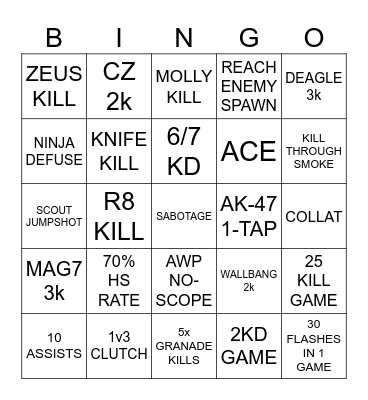 CS2 BINGO Card