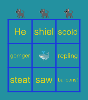kitten board Bingo Card