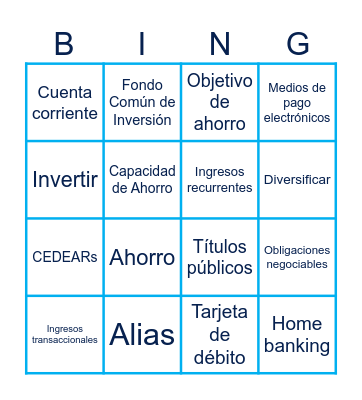 FeA Bingo Card