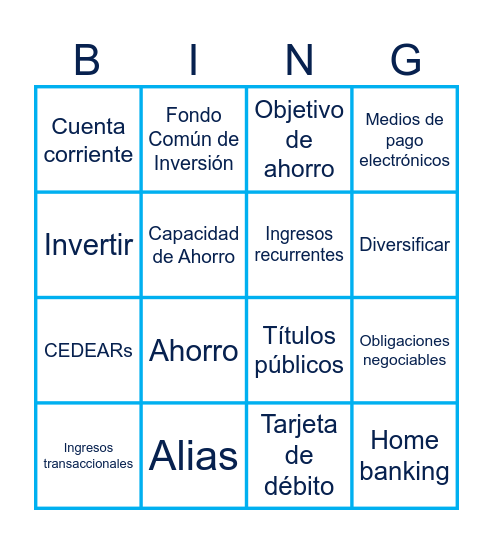 FeA Bingo Card