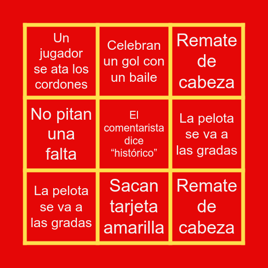 Bingo Mundial Bingo Card