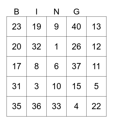 SCIENCE DAY Bingo Card
