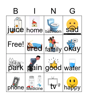 WantsFeelings+needs Bingo Card