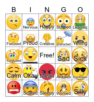 Zones of Regulation BINGO Card