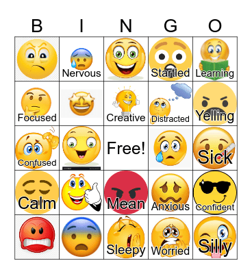 Zones of Regulation BINGO Card