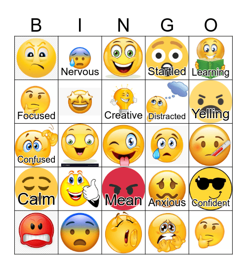 Zones of Regulation BINGO Card