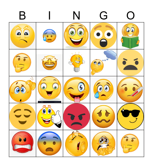 Zones of Regulation BINGO Card