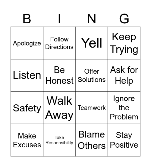 Sams first day Bingo Card