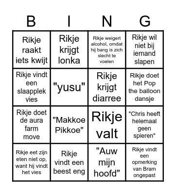 Ja facking hel ja Bingo Card