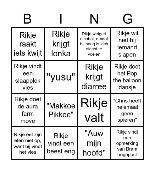 Ja facking hel ja Bingo Card