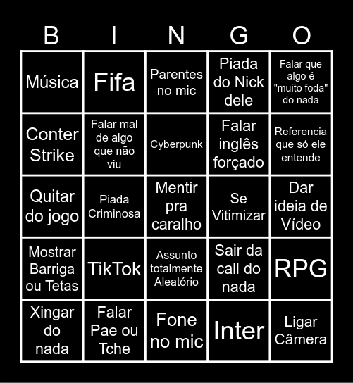 RAGEBAIT MURILO Bingo Card