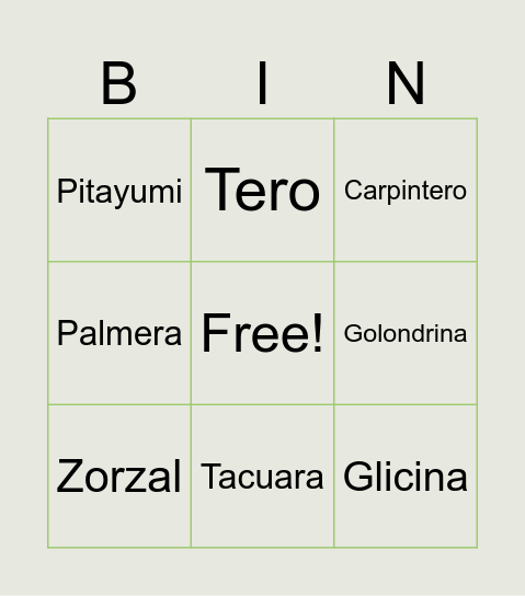 Bingo Comisión de Amigos de Quinta Capurro Bingo Card