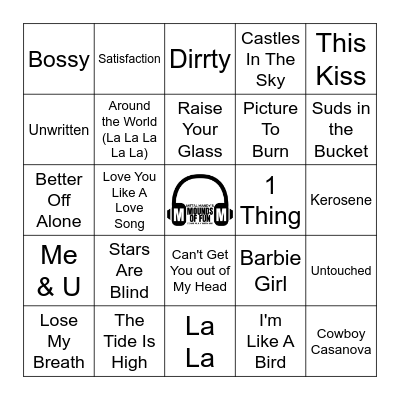 Y2K Girly Pop - 2 Bingo Card