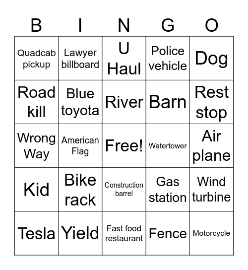 D.C. #2 Bingo Card