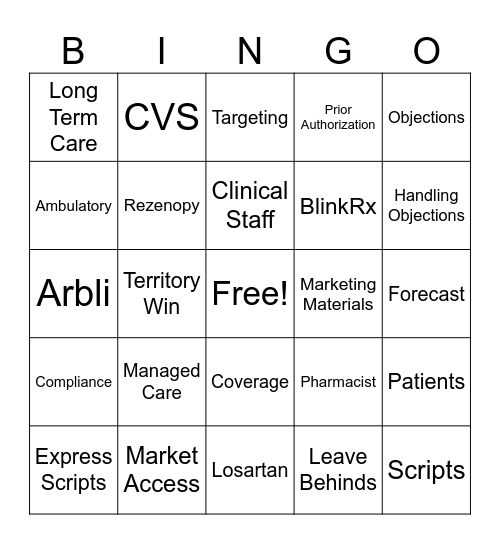 Scienture POA BINGO Card