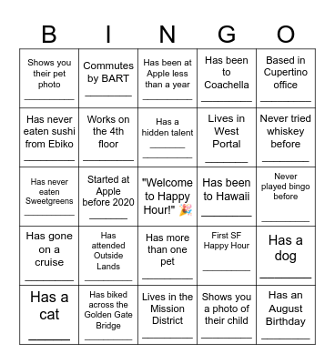 Win an extra Bingo Card Bingo Card