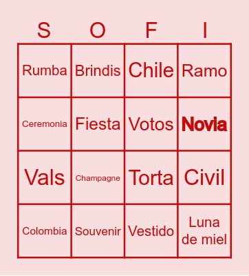 LORTERIA DE SOLTERA! Bingo Card