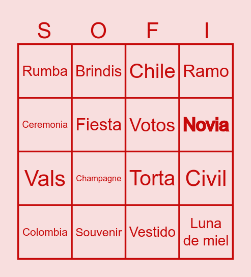 LORTERIA DE SOLTERA! Bingo Card